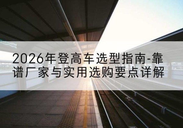 安图登高车厂家推荐-2026年登高车选型指南-靠谱厂家与实用选购要点详解